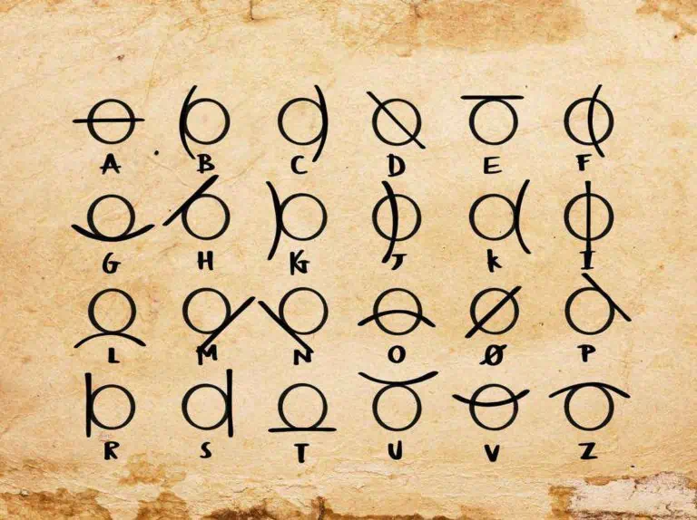 lingua scritta dei nani delle montagne su pergamena